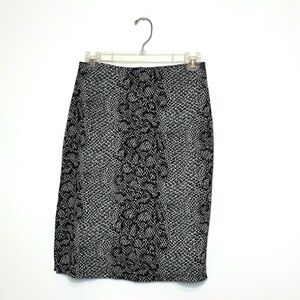 Vintage Snakeskin Stretch Skirt USA Medium Elastic Waist